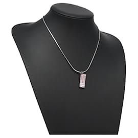 Christian Dior-Christian Dior Necklace metal Pink Auth yk18259-Pink