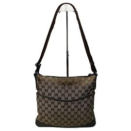 Sac Monogram Vintage Gucci Beige Marron Beige
