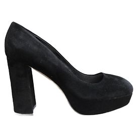 Escarpins Miu Miu Noirs en Daim de Cerf 10 cm Noir