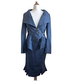 Vivienne Westwood Anglomania Terno e saia Azul marinho