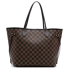 Louis Vuitton-Louis Vuitton Brown Damier Ebene Neverfull MM-Brown