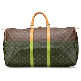 Louis Vuitton-Louis Vuitton Brown Monogram Keepall 55-Brown