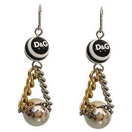 Hermosos pendientes DOLCE & GABBANA modelo DJ0833 'rayas de bola' Multicolor