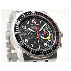 Zénith-ZENITH Rainbow Flyback Chronograph 02.0480.405/24 '03 Genuine goods Mens-Silvery