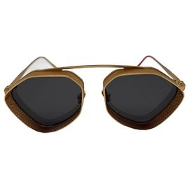 Autre Marque Occhiale da sole Vysen modello Ezy UNISEX IN TITANIO D'oro