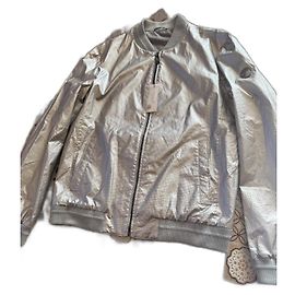 Gianni Versace Neue Versace-Jacke mit Etikett Silber