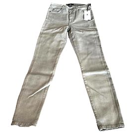 Jeans 7 For All Mankind Plateados de Algodón Plata