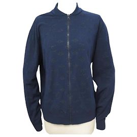 GILET LOUIS VUITTON MONOGRAM RM202Q S M 48 VISCOSA COTONE BLU GIACCA Blu