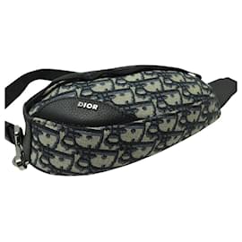 Christian Dior-NEW CHRISTIAN DIOR MEN'S SCARAB 2ESBC311YKY OBLIGUE CANVAS SHOULDER BAG-Other