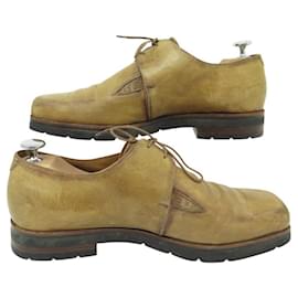 Berluti-BERLUTI DERBY SHOES 2 EYELETS 8.5 42.5 IN BEIGE LEATHER-Beige