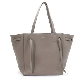 Céline Celine Gray Taupe Leather Tote Bag Other