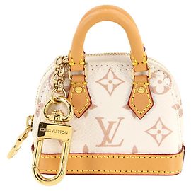 Porte-clés Micro Alma en Monogramme Louis Vuitton Doré Autre
