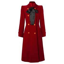 Givenchy Mantel aus rotem Samt Rot