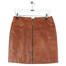 Bash Mini gonna in pelle marrone Marrone