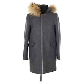 Tara Jarmon grey wool coat Grey