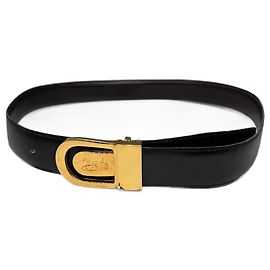 Céline Vintage Celine Ledergürtel braun Braun
