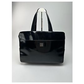 Céline Borsa in pelle nera vintage Celine Paris Nero