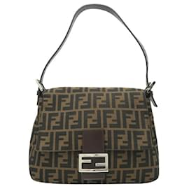 Fendi-Sac à main Fendi Zucca Mamma Bucket-Marron