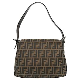 Fendi-Sac à main Fendi Zucca Mamma Bucket-Marron
