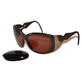 Roberto Cavalli Oversized Sunglasses Brown Plastic Brown