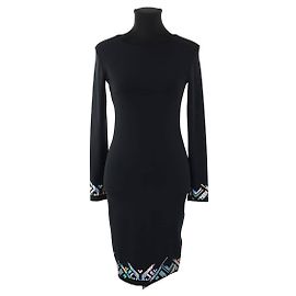Paco Rabanne Schwarzes Kleid Schwarz