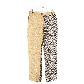 La Prestic Ouiston Pantalones rectos de seda Multicolor