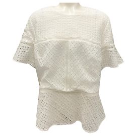 Top de renda Netterling Off White da Escada Branco