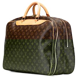 Louis Vuitton-Louis Vuitton Brown Monogram Alize 24 Heures-Brown