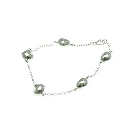 Tiffany & Co Pulseira charm Nugget Tiffany Prata