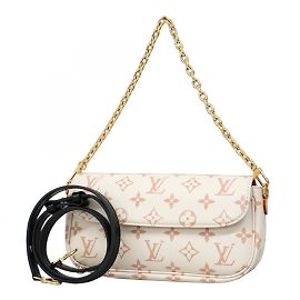 Cartera Monogram Dune de Louis Vuitton con cadena Blanco Beige