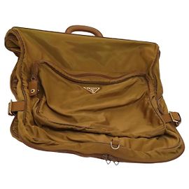PRADA Garment Cover Nylon Beige Auth bs25728 Beige