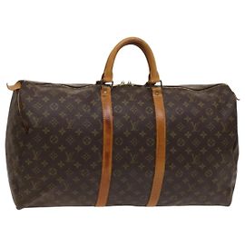 LOUIS VUITTON Monogram Keepall 55 Bolsa Boston M41424 LV Auth 123436 Monograma