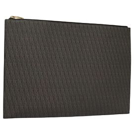 SAINT LAURENT Document case PVC Brown Auth BA2460 Brown