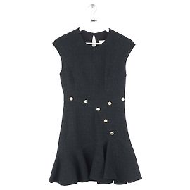 Sandro Vestido de algodón negro Negro