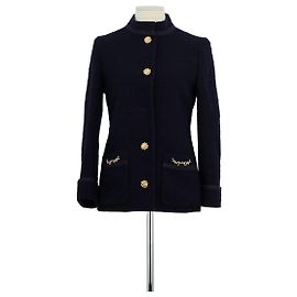 Gucci Marineblaue Wolljacke Marineblau