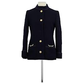Gucci Navy Wool Jacket Navy blue