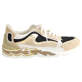 Sandro Beige Wildleder Flame Sneakers Beige