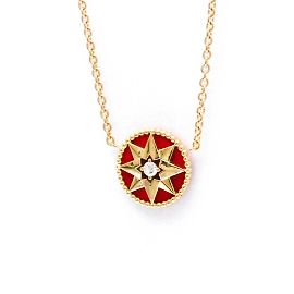 Collana Rose de Vents di Christian Dior Rosso D'oro