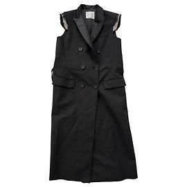Schwarzer Smokingmantel Sacai Schwarz