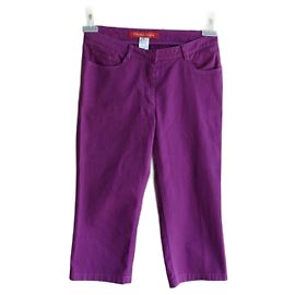 Bermuda Christian Lacroix Roxa de Algodão Roxo
