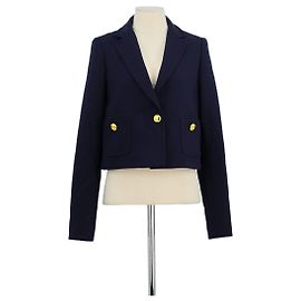 Giambattista Valli Navy Wool Blazer Navy blue