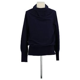 Maison Martin Margiela Marineblauer Wollpullover Marineblau