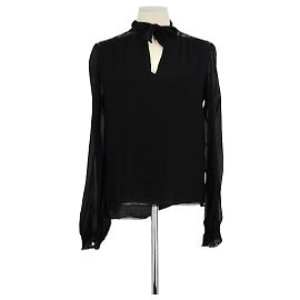 Giambattista Valli Blusa di seta nera Nero