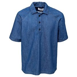 Autre Marque Polo Sunnei de denim azul de manga corta Azul