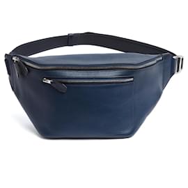 Hermès-Hermès Belt Bag 2017-2020 Cityslide GM Blue Swift Leather Bag on Belt Hermes-Blue,Silver hardware