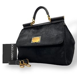 Dolce & Gabbana Sicily Handbag Black