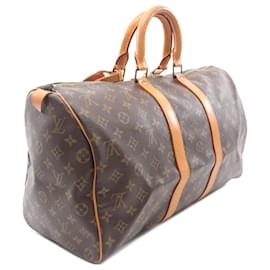 Louis Vuitton-Louis Vuitton Brown Monogram Keepall 45-Brown