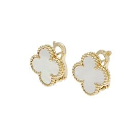 Orecchini in oro giallo 18K Van Cleef & Arpels Alhambra Giallo