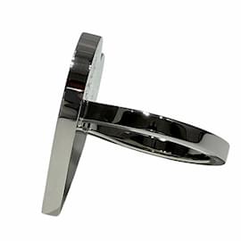 Hermès-Collection de Saint-Valentin 2020 de Hermès Anneau Écharpe Cœur-Argenté,Rouge