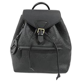 Louis Vuitton-Louis Vuitton Monogram Empreinte Montsouris PM Backpack-Black